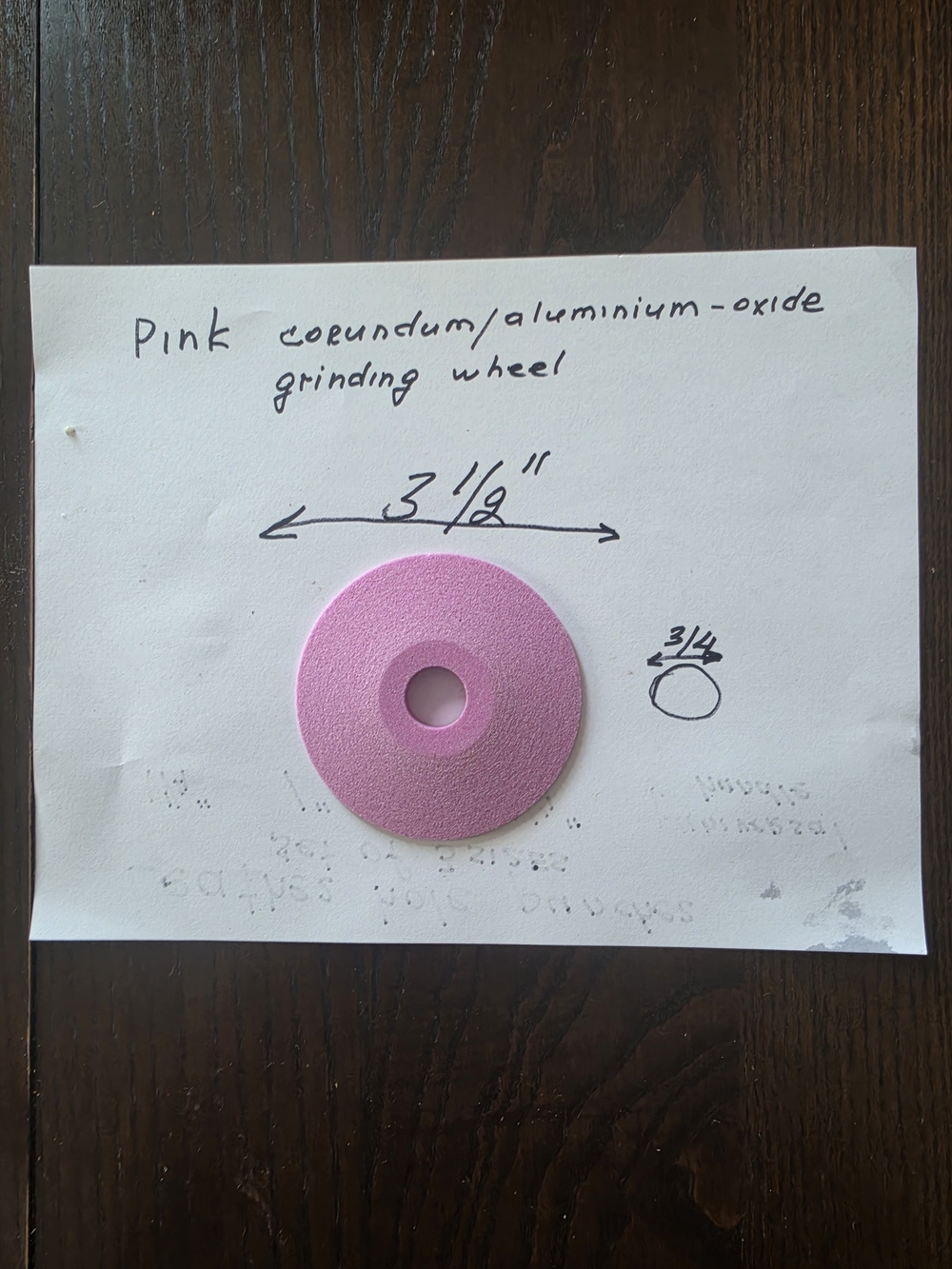 Pink Grinding Wheel Accessory
